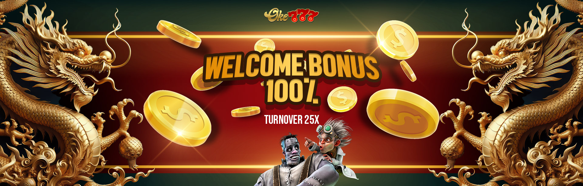 Welcome Bonus 100 % Slot TO x25