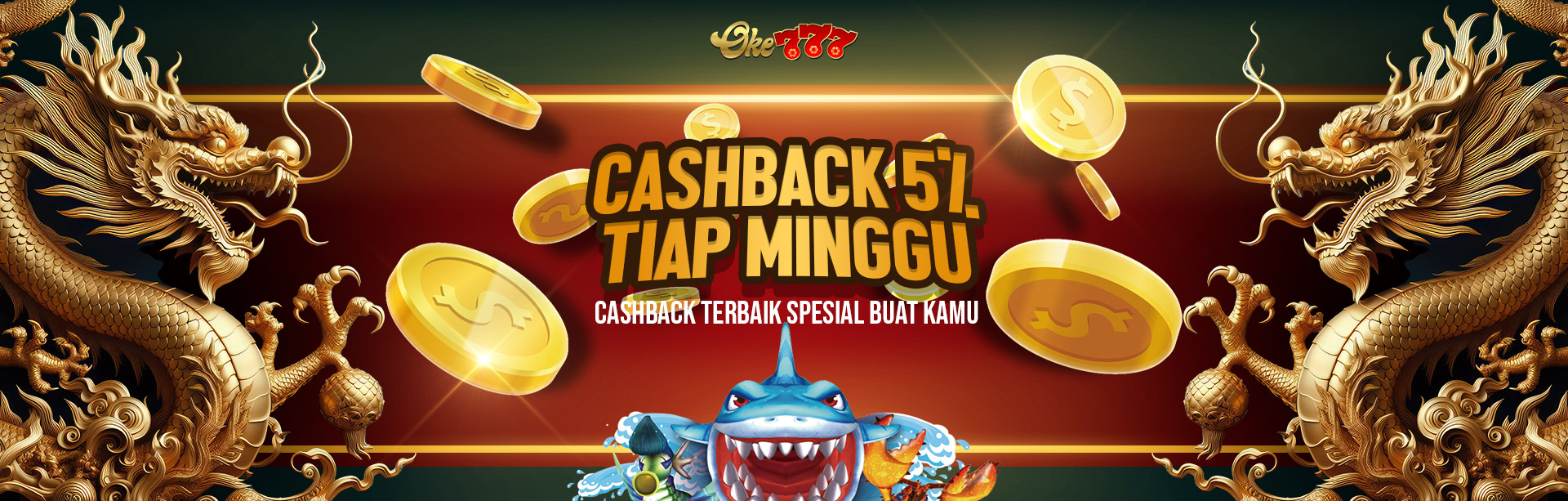 Cashback 5 % Mingguan